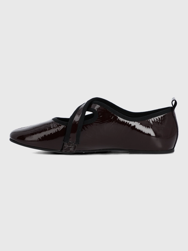 BALLERINA CUERO MUJER LALES BURDEO HUSH PUPPIES - 5