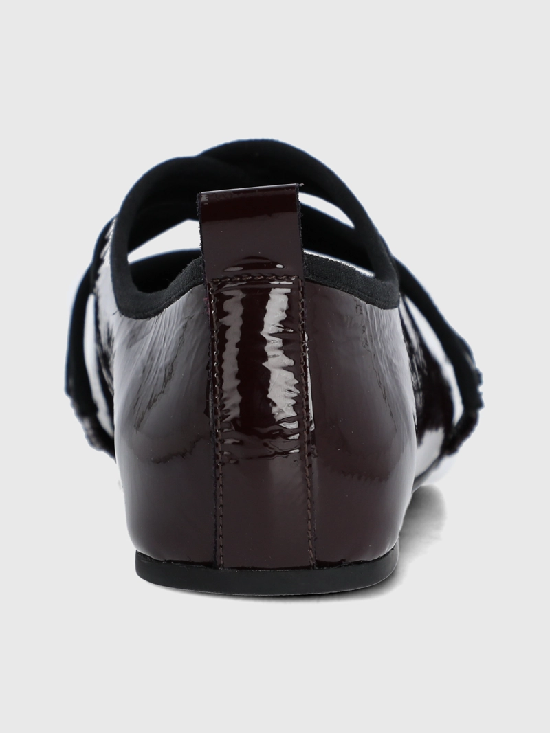 BALLERINA CUERO MUJER LALES BURDEO HUSH PUPPIES - 7