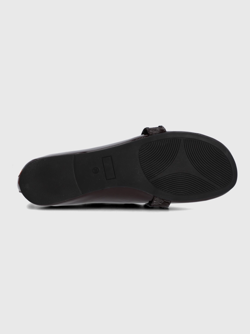 BALLERINA CUERO MUJER LALES BURDEO HUSH PUPPIES - 8