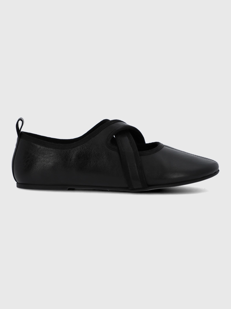 BALLERINA CUERO MUJER LALES NEGRO HUSH PUPPIES - 2