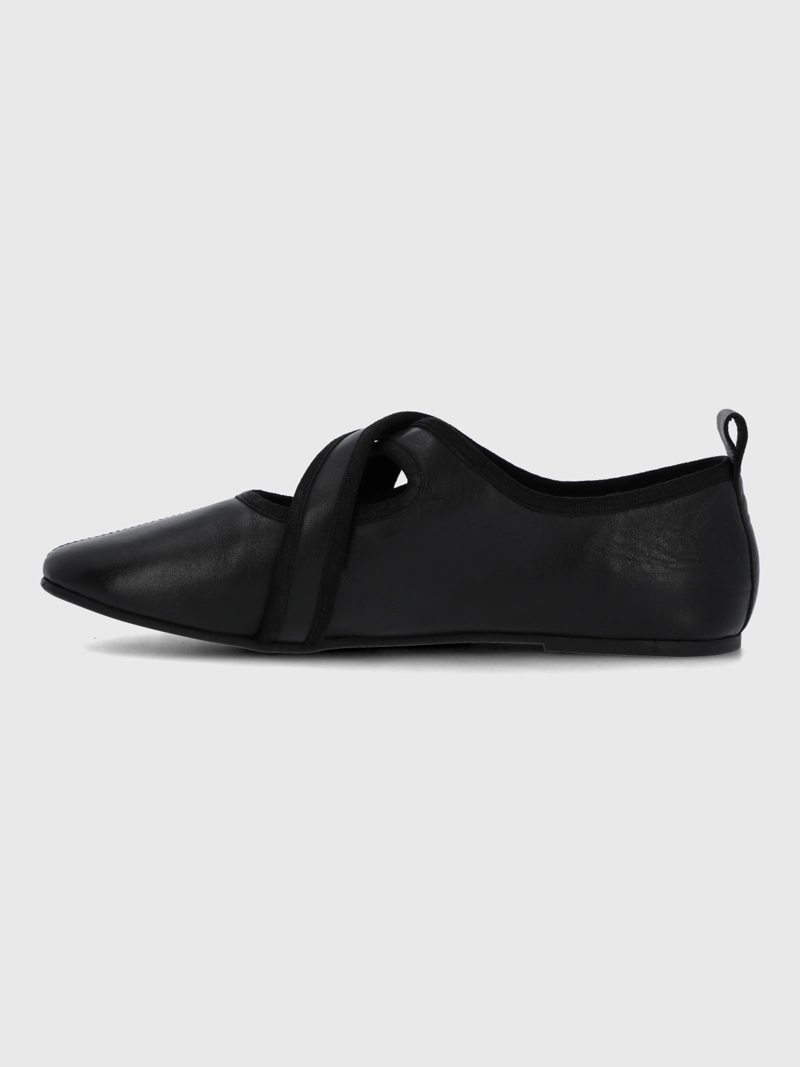 BALLERINA CUERO MUJER LALES NEGRO HUSH PUPPIES - 5