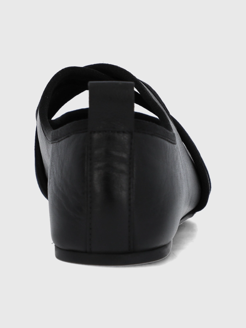 BALLERINA CUERO MUJER LALES NEGRO HUSH PUPPIES - 7