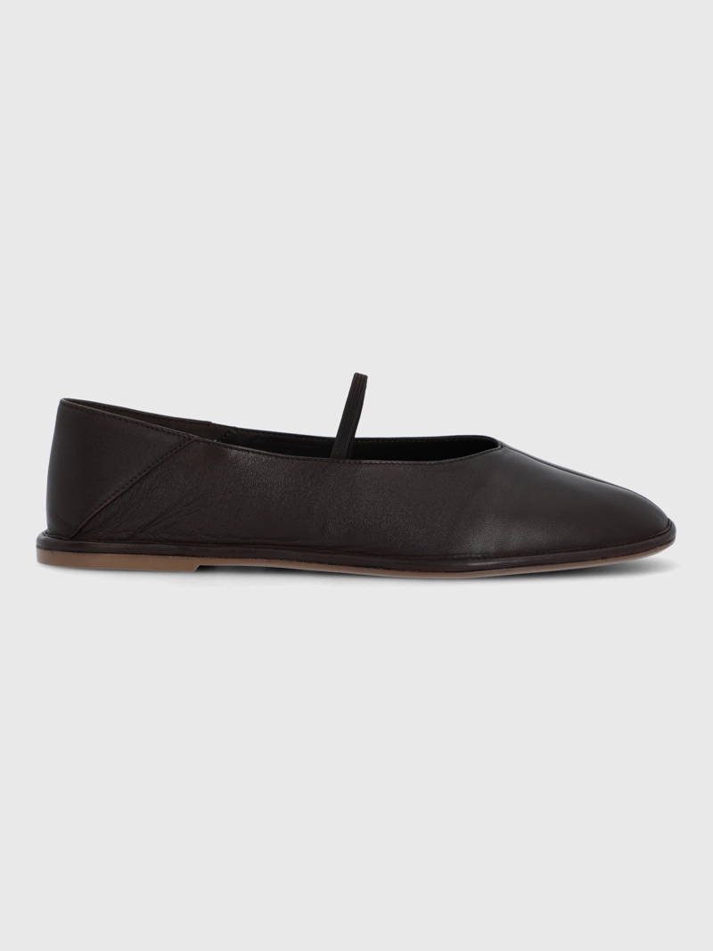 BALLERINA CUERO MUJER TACHI CAFE  HUSH PUPPIES - 2