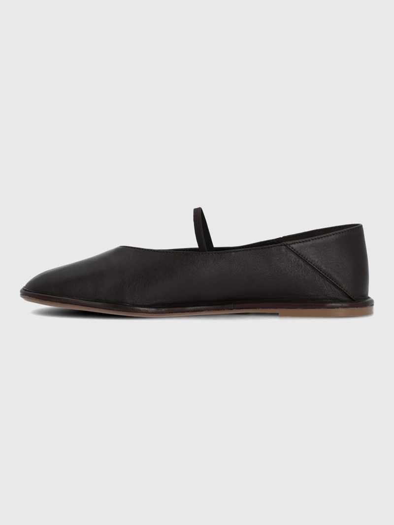 BALLERINA CUERO MUJER TACHI CAFE  HUSH PUPPIES - 5