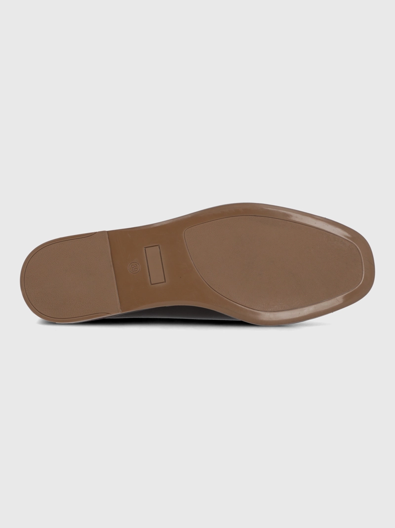 BALLERINA CUERO MUJER TACHI CAFE  HUSH PUPPIES - 8