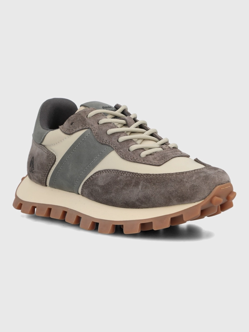 ZAPATILLA CUERO MUJER JANET GRIS HUSH PUPPIES - 1