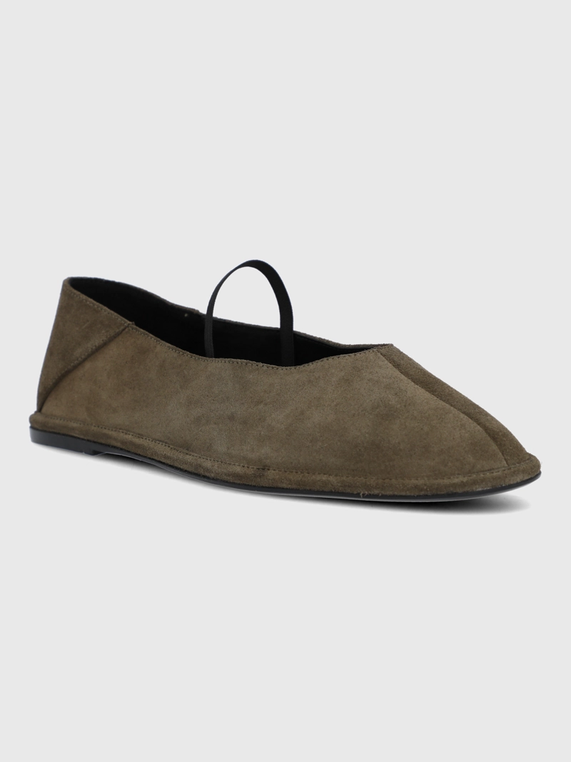 BALLERINA CUERO MUJER TACHI VERDE HUSH PUPPIES - 1