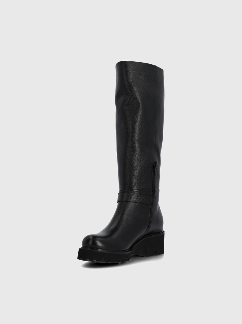 BOTA CUERO MUJER BLISDA NEGRA HUSH PUPPIES - 6