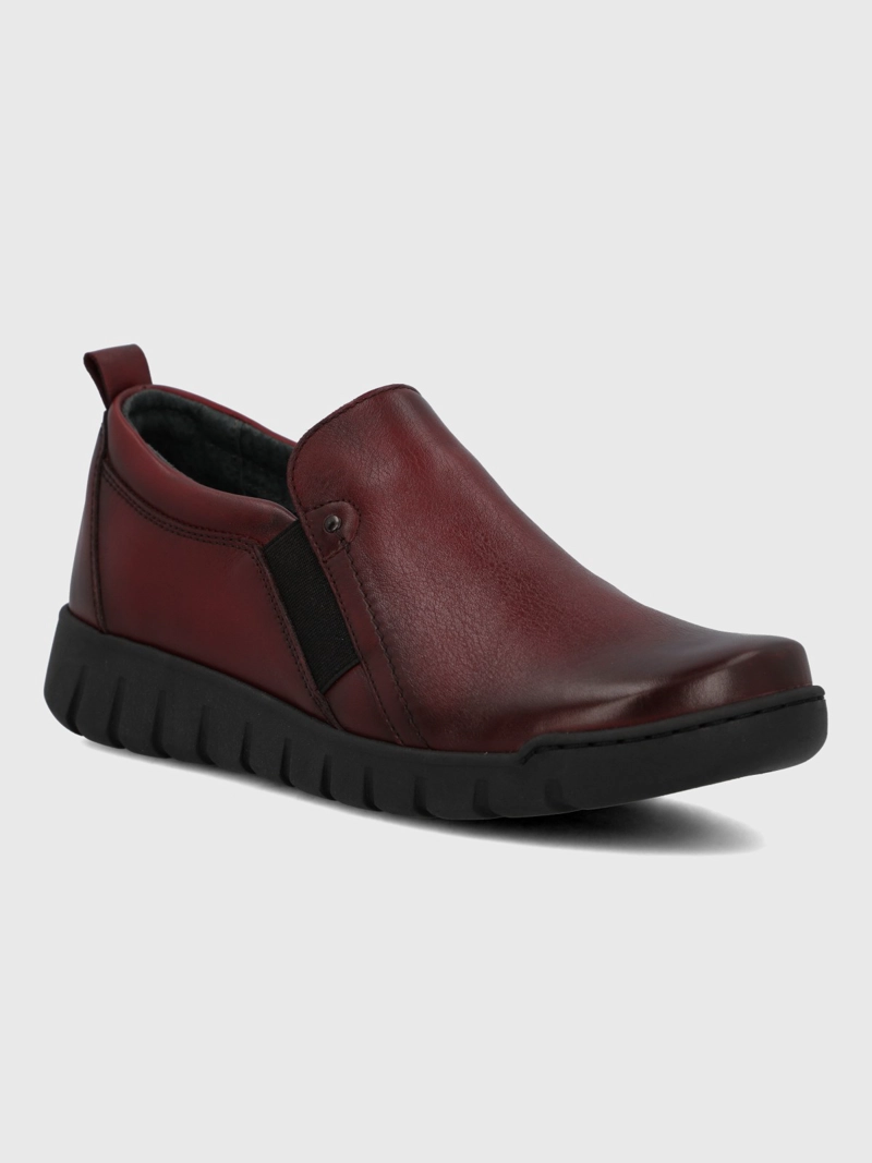SLIP ON CUERO MUJER HENRY II BURDEO HUSH PUPPIES - 1