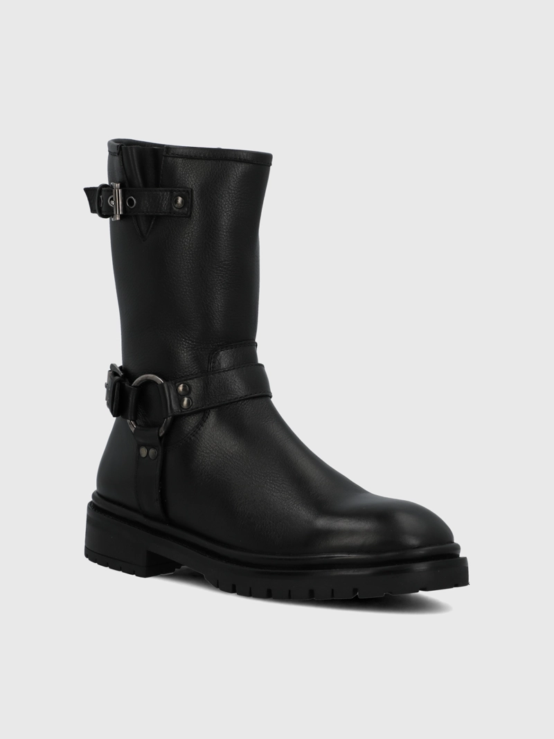 BOTA CUERO MUJER RIBEK NEGRA HUSH PUPPIES - 1