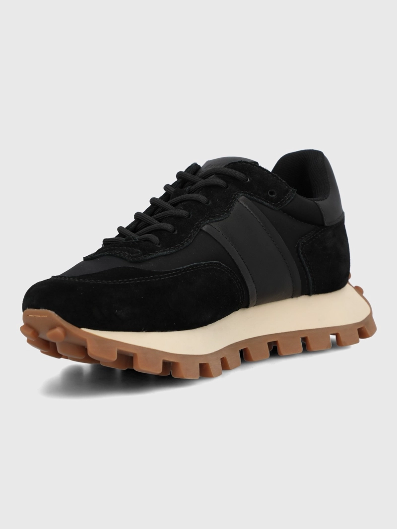 ZAPATILLA CUERO MUJER JANET NEGRO HUSH PUPPIES - 5