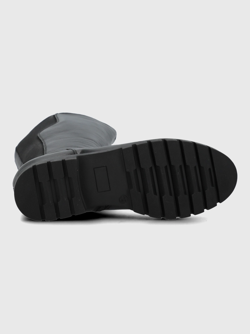 BOTA CUERO MUJER MARCELLA NEGRA HUSH PUPPIES - 8