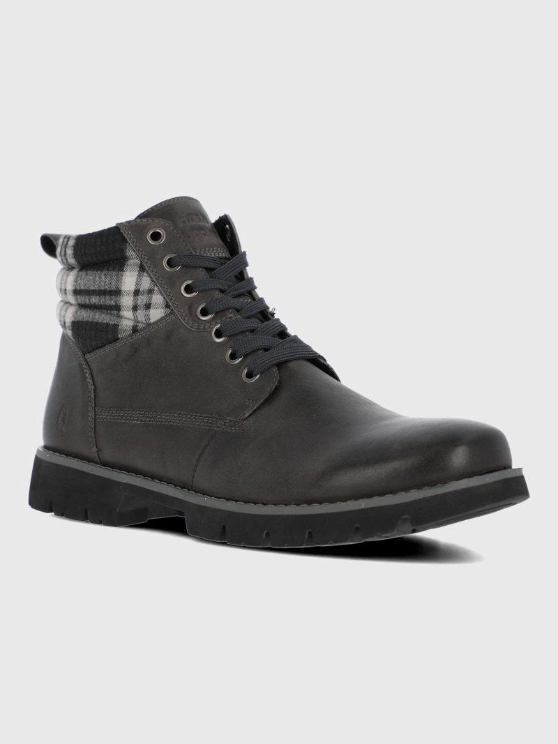 BOTIN CUERO HOMBRE ROSCO GRIS HUSH PUPPIES - 1