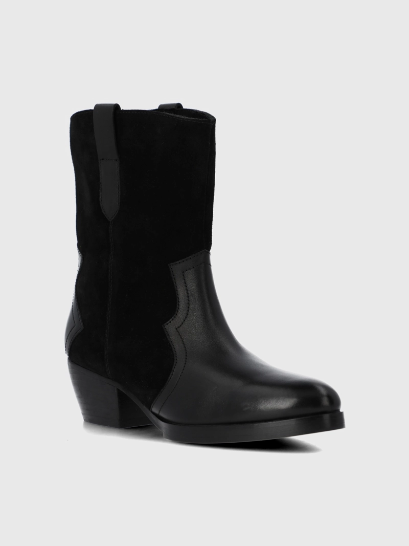 BOTA CUERO MUJER DENVERA NEGRA HUSH PUPPIES - 1