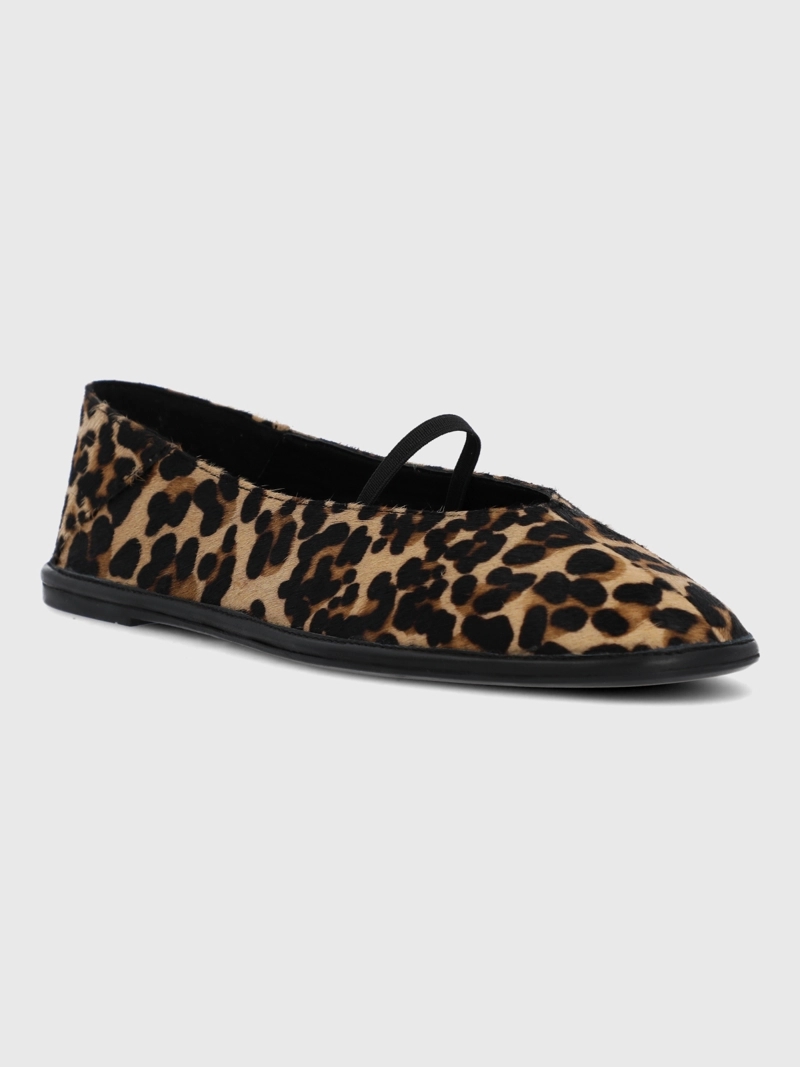 BALLERINA CUERO MUJER TACHI LEOPARDO HUSH PUPPIES - 1