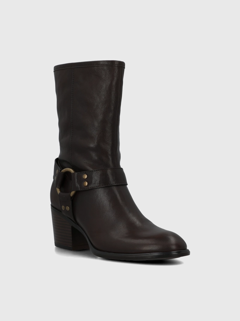 BOTA CUERO MUJER MAYDA CAFE  HUSH PUPPIES - 1
