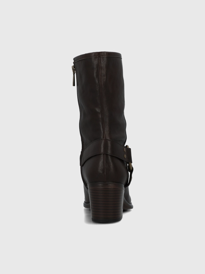 BOTA CUERO MUJER MAYDA CAFE  HUSH PUPPIES - 6