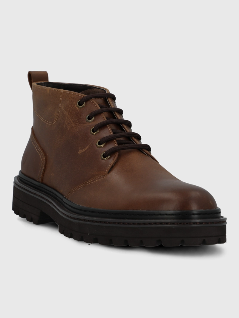 BOTIN CUERO HOMBRE NOTEM CAFE  HUSH PUPPIES - 1