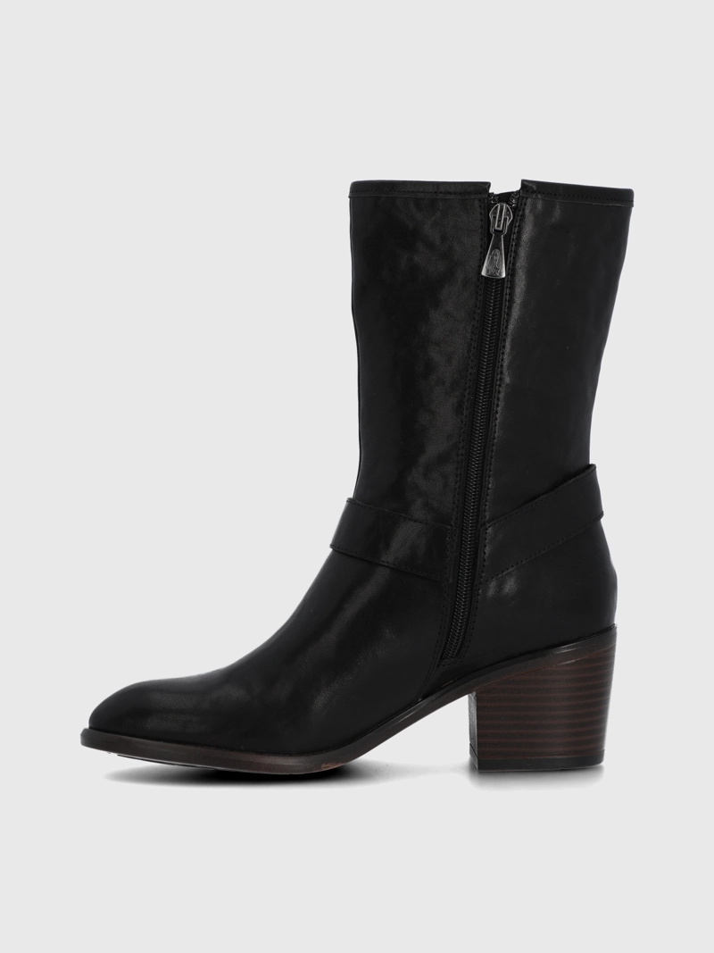 BOTA CUERO MUJER MAYDA NEGRA HUSH PUPPIES - 5