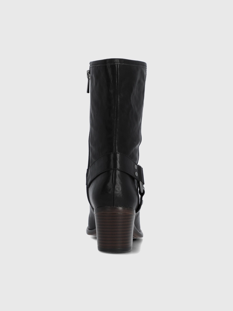 BOTA CUERO MUJER MAYDA NEGRA HUSH PUPPIES - 7