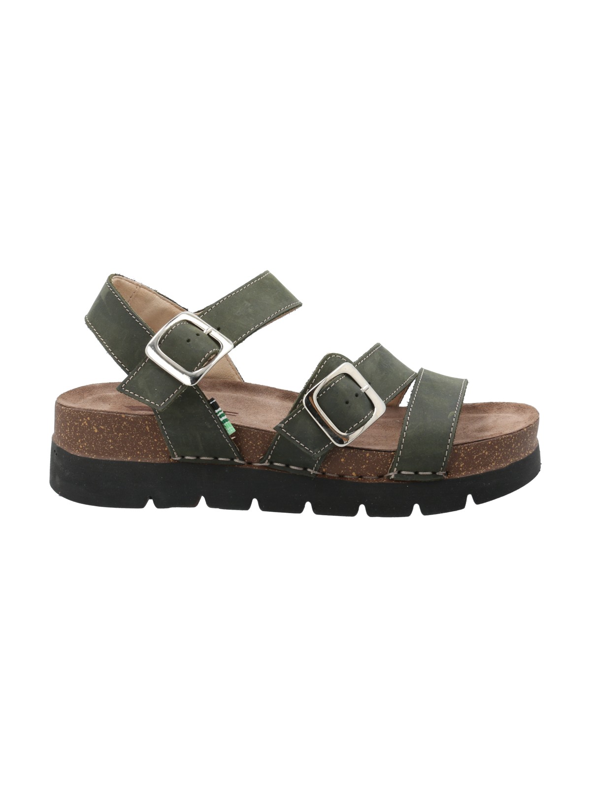 SANDALIA CUERO MUJER PHOENIX VERDE ROCKFORD - 1