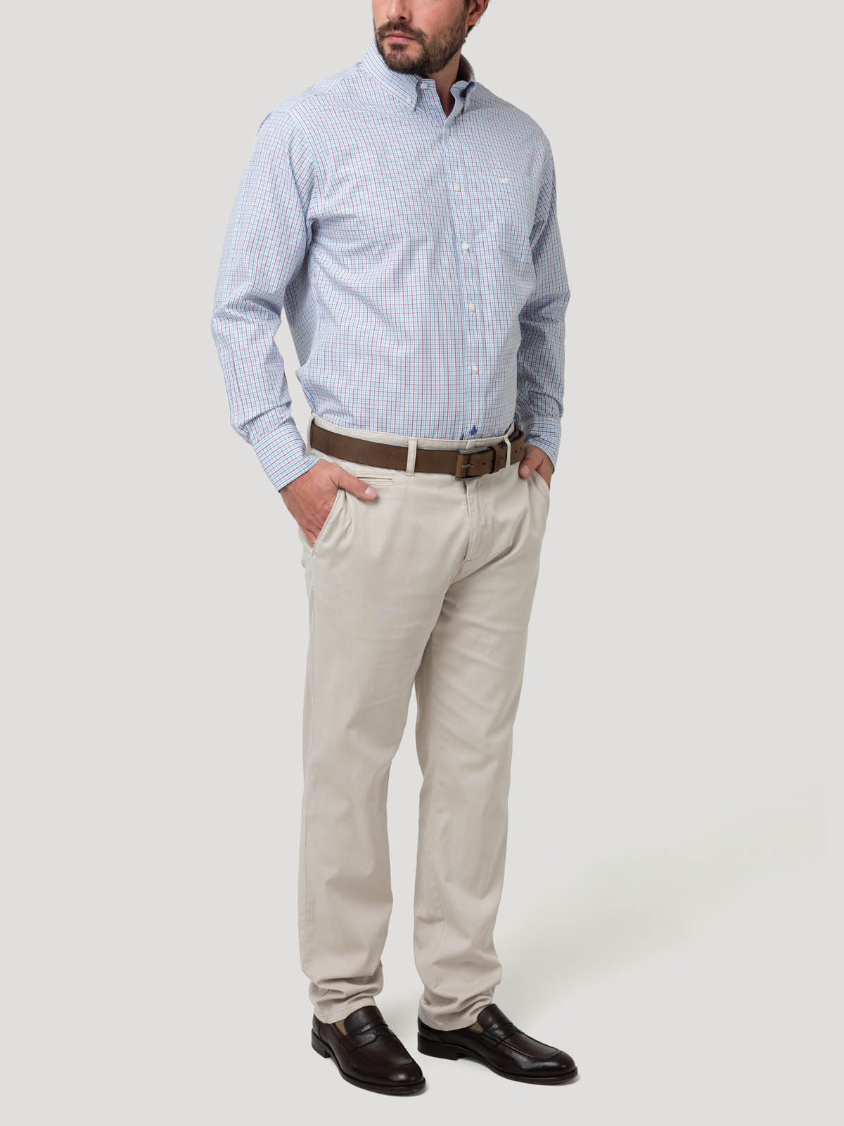 CAMISA LIBRE DE ARRUGAS HOMBRE ALGODON BLANCO ROCKFORD - 8