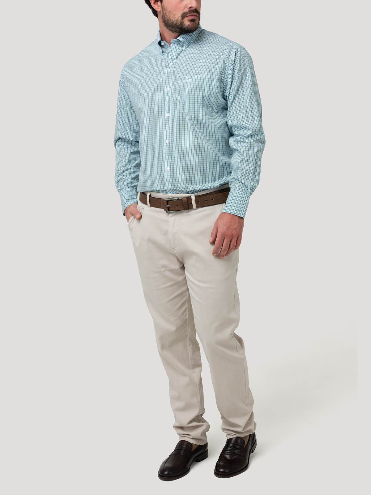 CAMISA LIBRE DE ARRUGAS BLANCO ALGODON HOMBRE ROCKFORD - 8