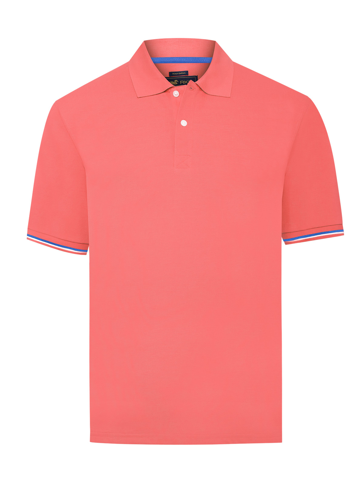 POLERA ALGODON PIMA HOMBRE MITCHELL NARANJO ROCKFORD - 1