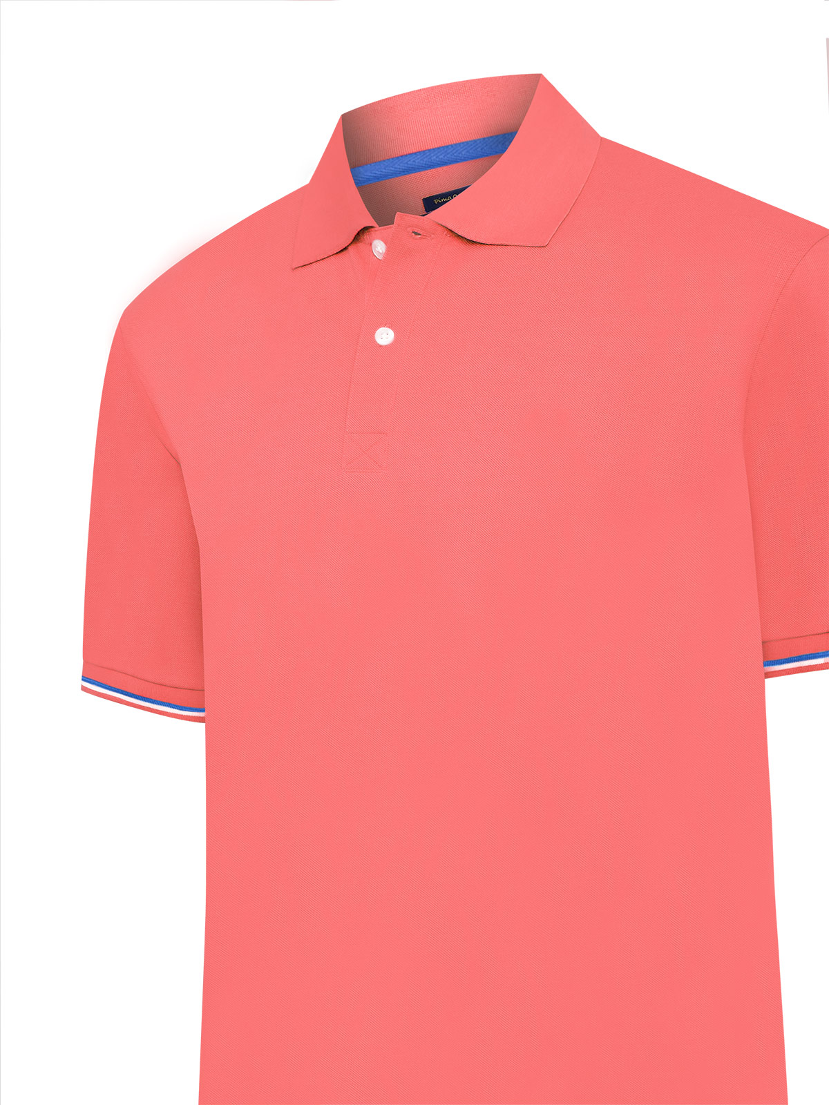 POLERA ALGODON PIMA HOMBRE MITCHELL NARANJO ROCKFORD - 4