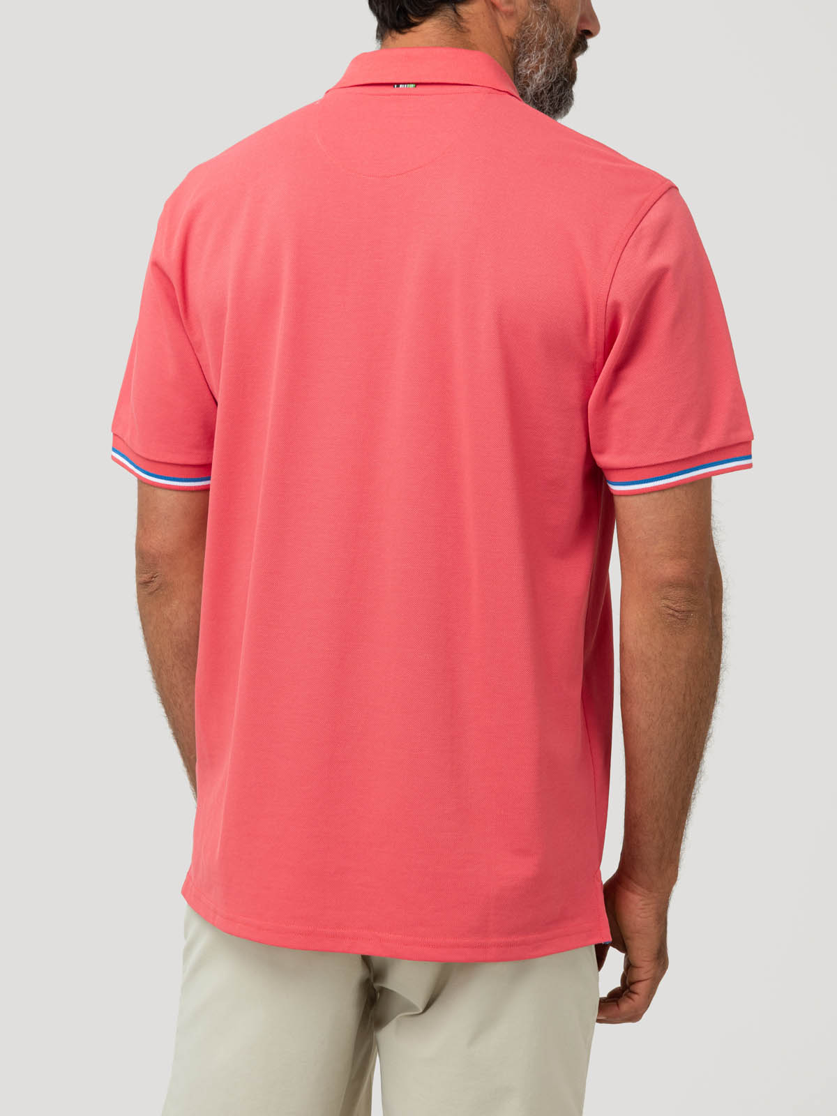 POLERA ALGODON PIMA HOMBRE MITCHELL NARANJO ROCKFORD - 6