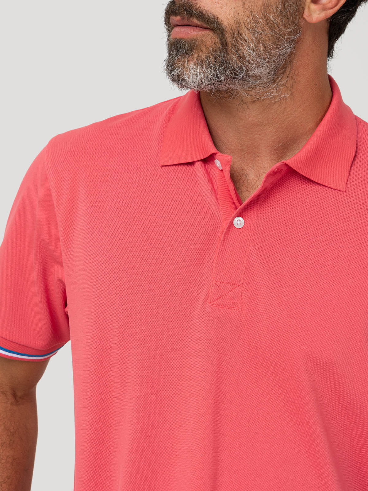 POLERA ALGODON PIMA HOMBRE MITCHELL NARANJO ROCKFORD - 7