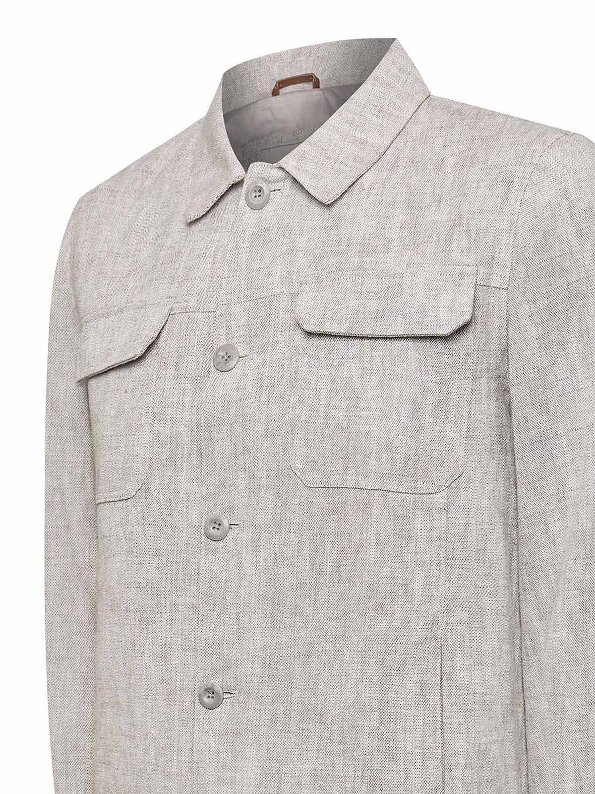 CHAQUETA LINO HOMBRE TOSCANA BEIGE ROCKFORD - 4