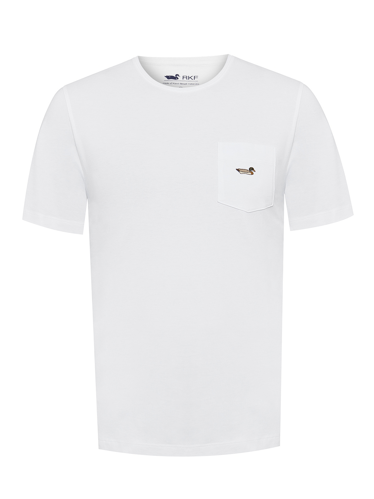 POLERA ALGODON ORGANICO HOMBRE DRAKE BLANCO ROCKFORD - 1