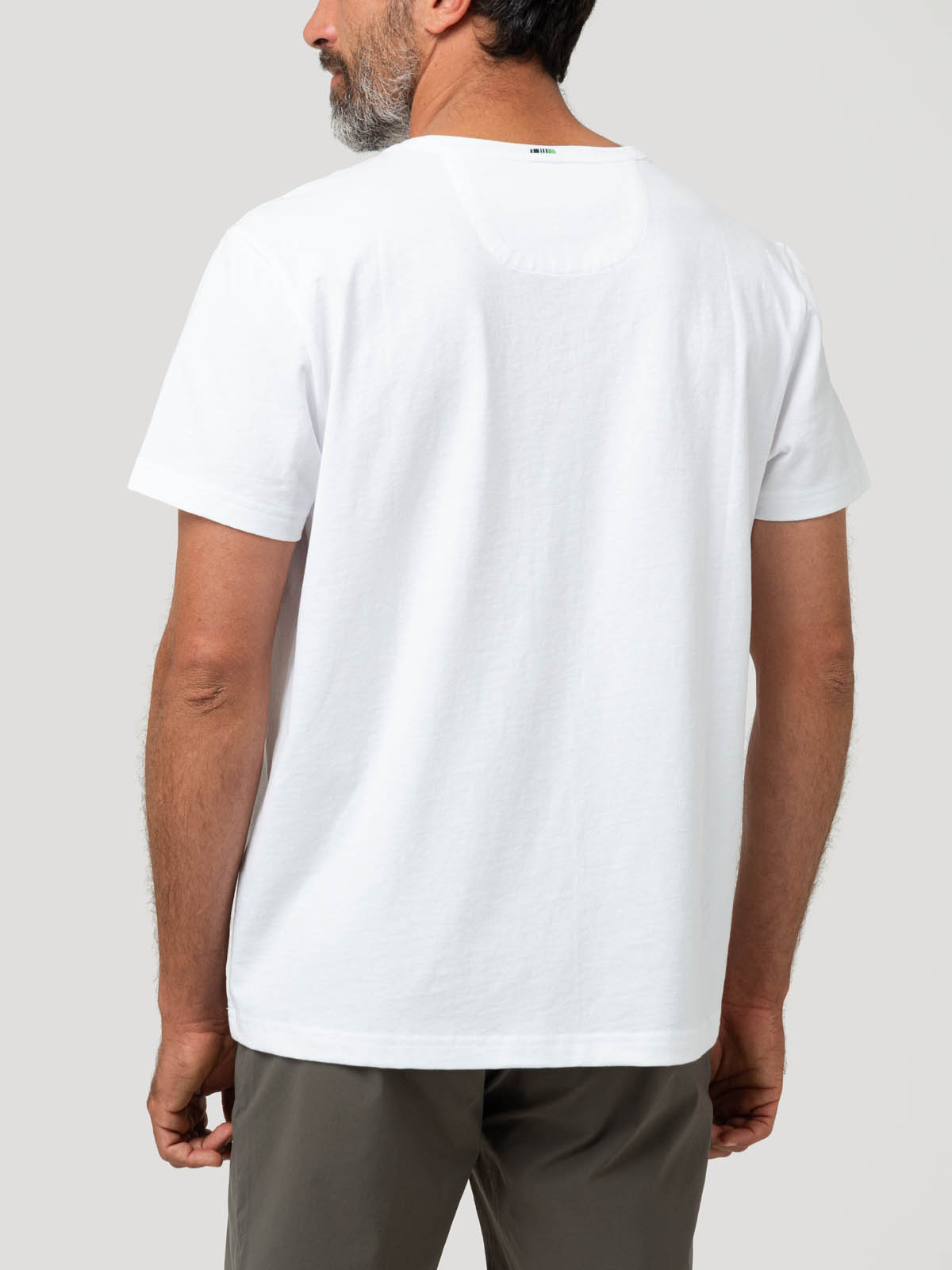 POLERA ALGODON ORGANICO HOMBRE DRAKE BLANCO ROCKFORD - 6