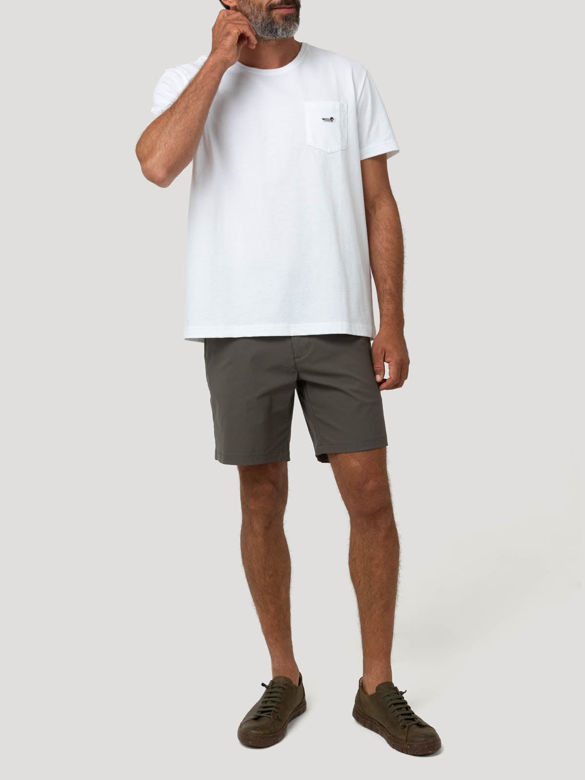 POLERA ALGODON ORGANICO HOMBRE DRAKE BLANCO ROCKFORD - 8
