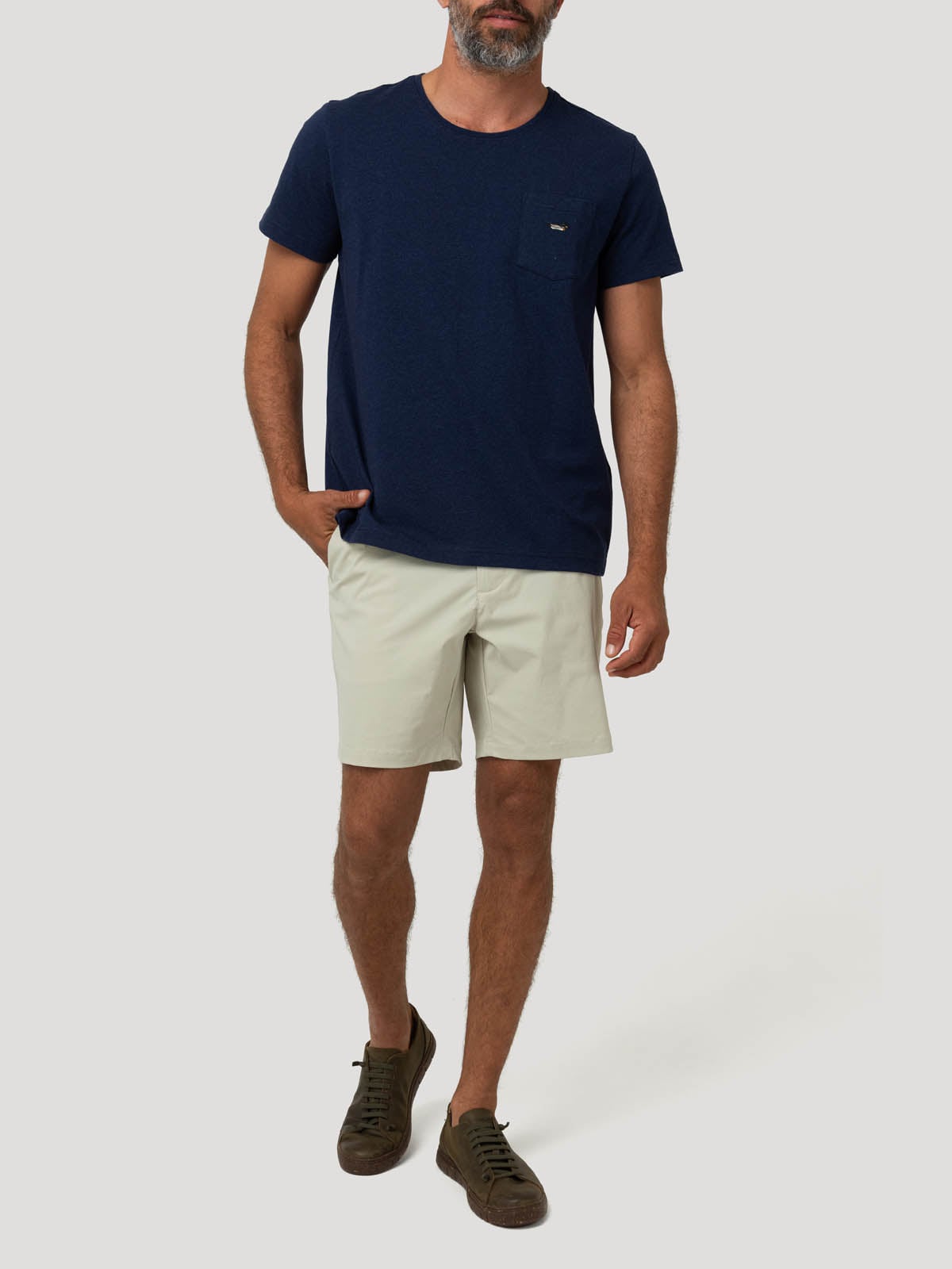 POLERA ALGODON ORGANICO HOMBRE DRAKE AZUL ROCKFORD - 8
