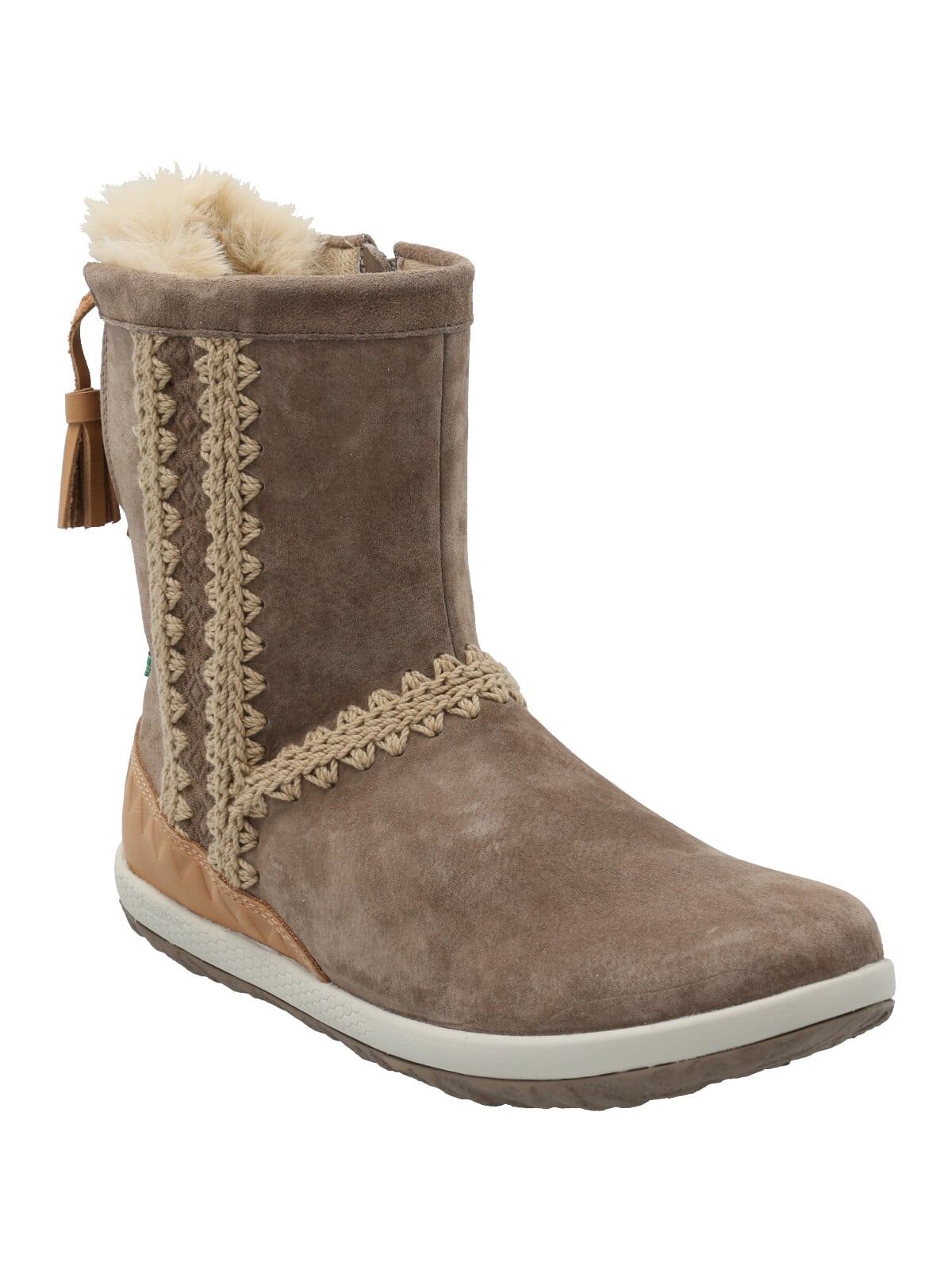 BOTIN CUERO MUJER ANDALEA CAFE  CLARO ROCKFORD - 2