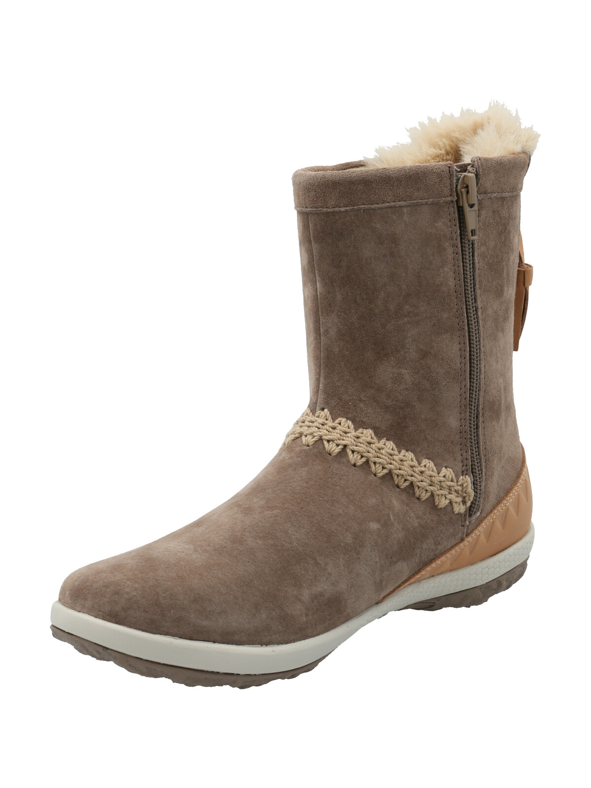 BOTIN CUERO MUJER ANDALEA CAFE  CLARO ROCKFORD - 5