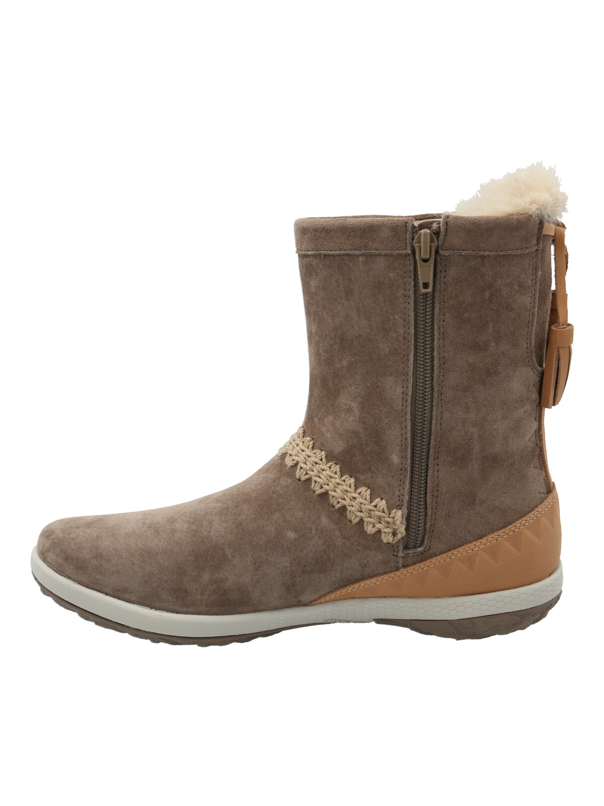 BOTIN CUERO MUJER ANDALEA CAFE  CLARO ROCKFORD - 6