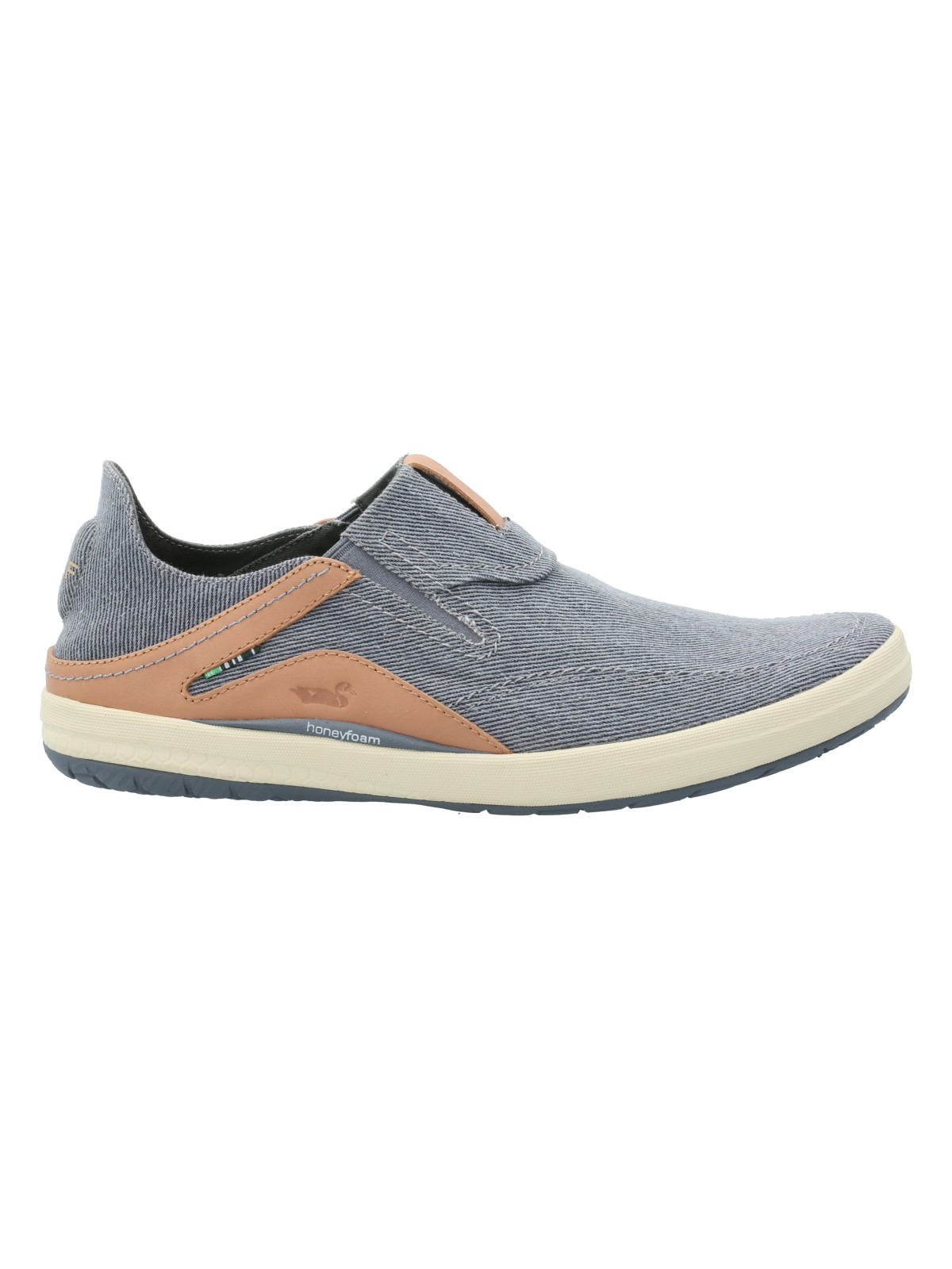 ZAPATILLA ALGODON ORGANICO HOMBRE NOOSA AZUL ROCKFORD - 1