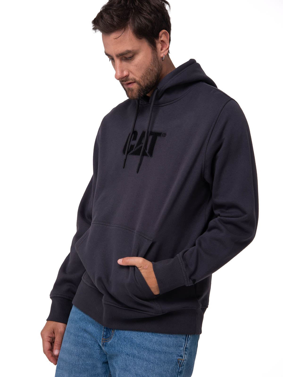POLERON HOMBRE LOGO NEGRO CAT - 2