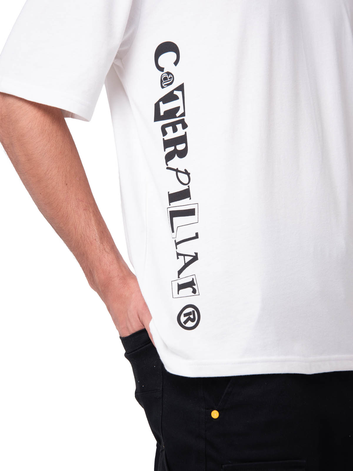 POLERA MANGA CORTA HOMBRE DISEÑO SCI FI BLANCO CAT - 4