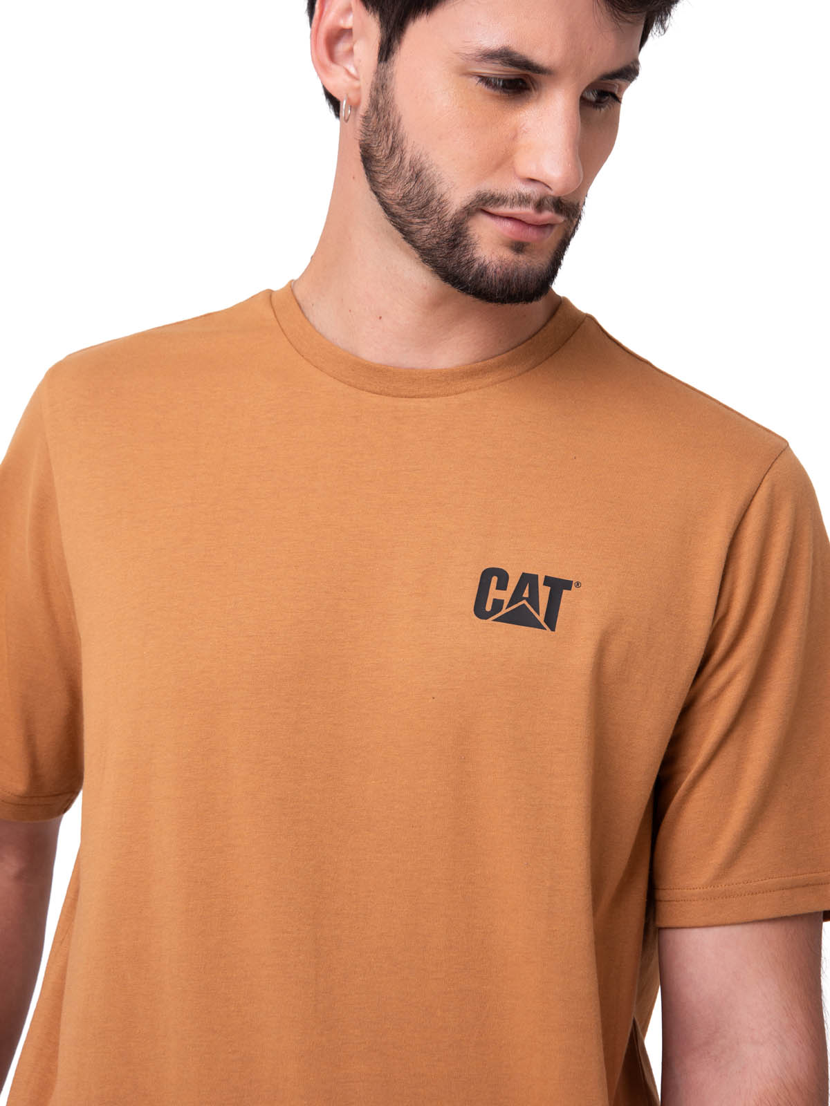 POLERA MANGA CORTA HOMBRE SMALL LOGO CAFE  CAT - 4