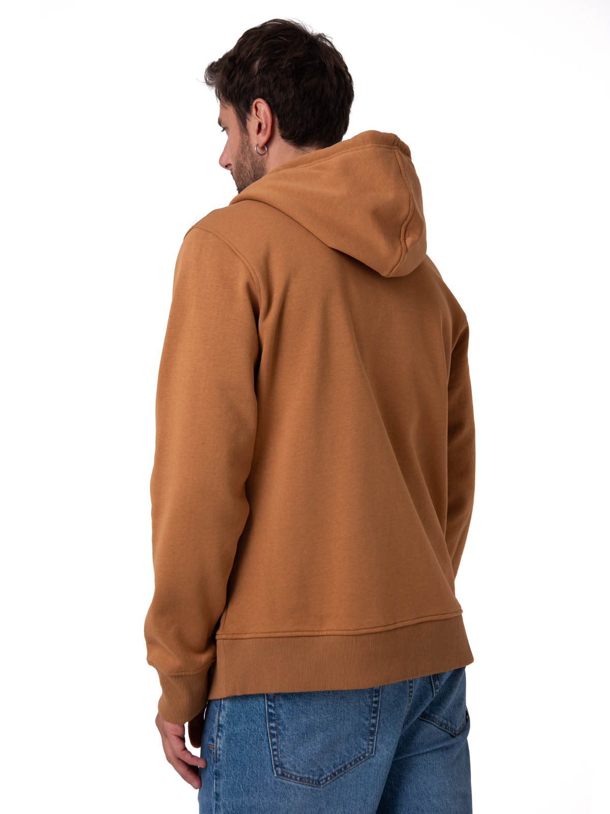 POLERON HOMBRE PATCH FULL ZIP CAFE  CAT - 4