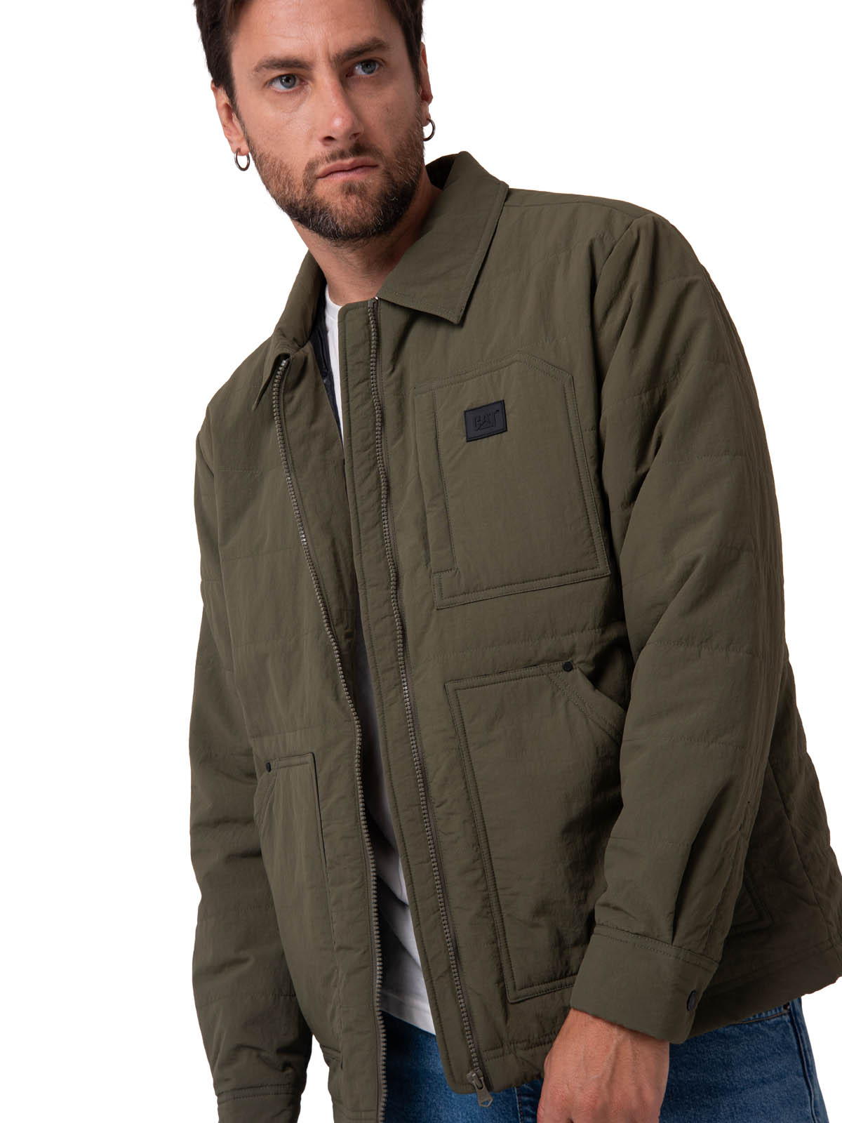 CHAQUETA HOMBRE WORK JACKET VERDE CAT - 2