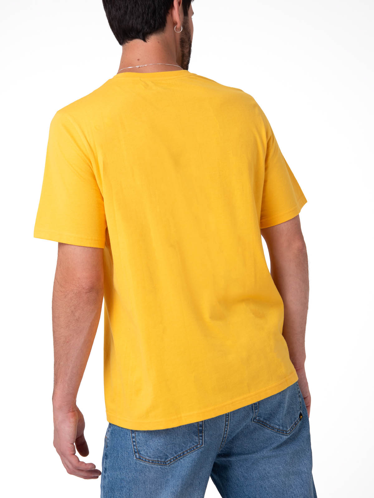 POLERA MANGA CORTA HOMBRE SMALL LOGO TEE AMARILLO CAT - 2