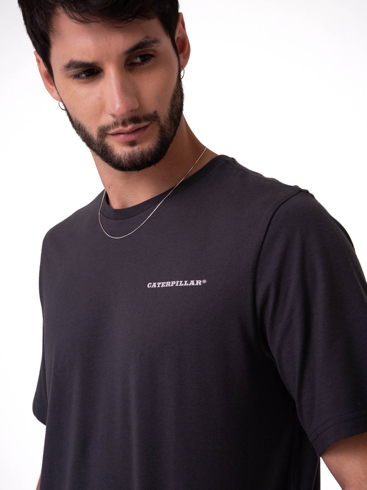 POLERA MANGA CORTA HOMBRE WESTERN GRIS CAT - 4