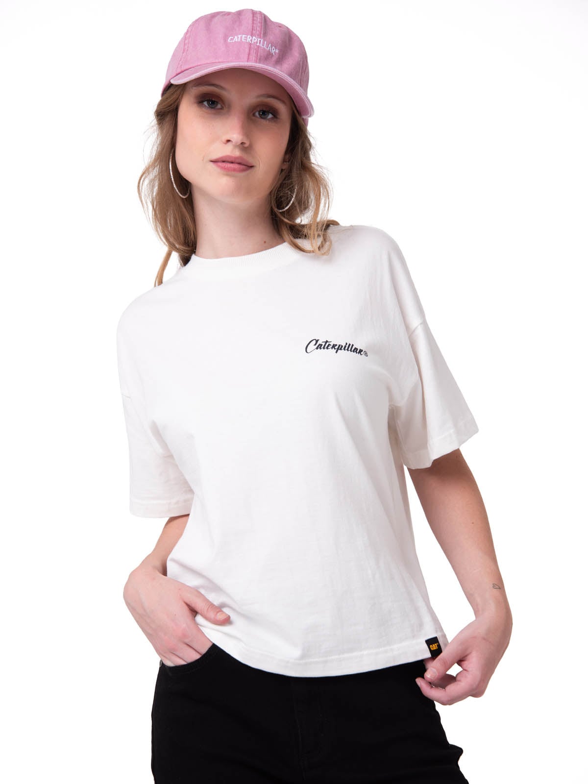 POLERA MANGA CORTA MUJER MOMENT IN TIME BLANCO CAT - 2