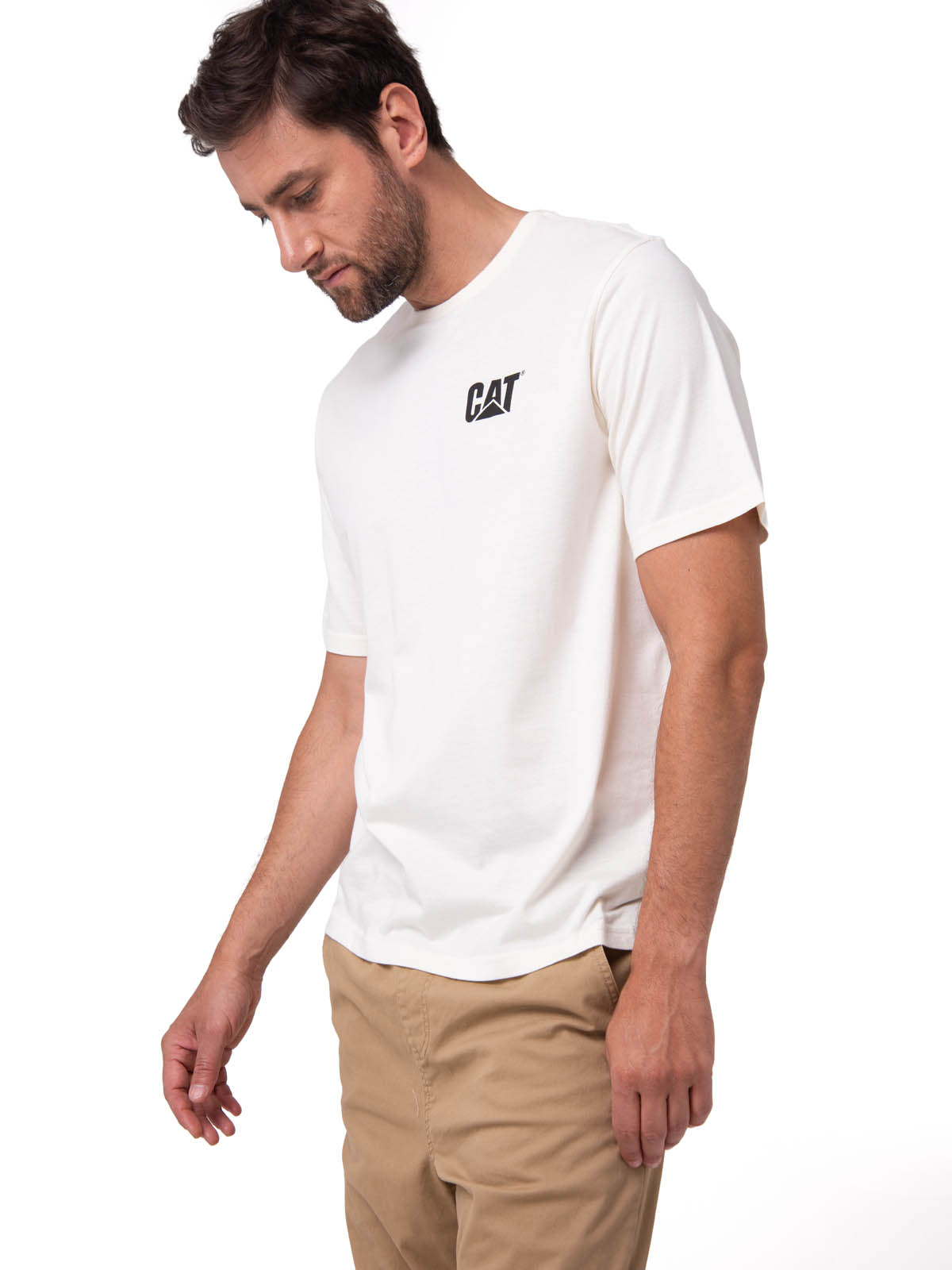POLERA MANGA CORTA HOMBRE SALES AND SERVICE BLANCO CAT - 1