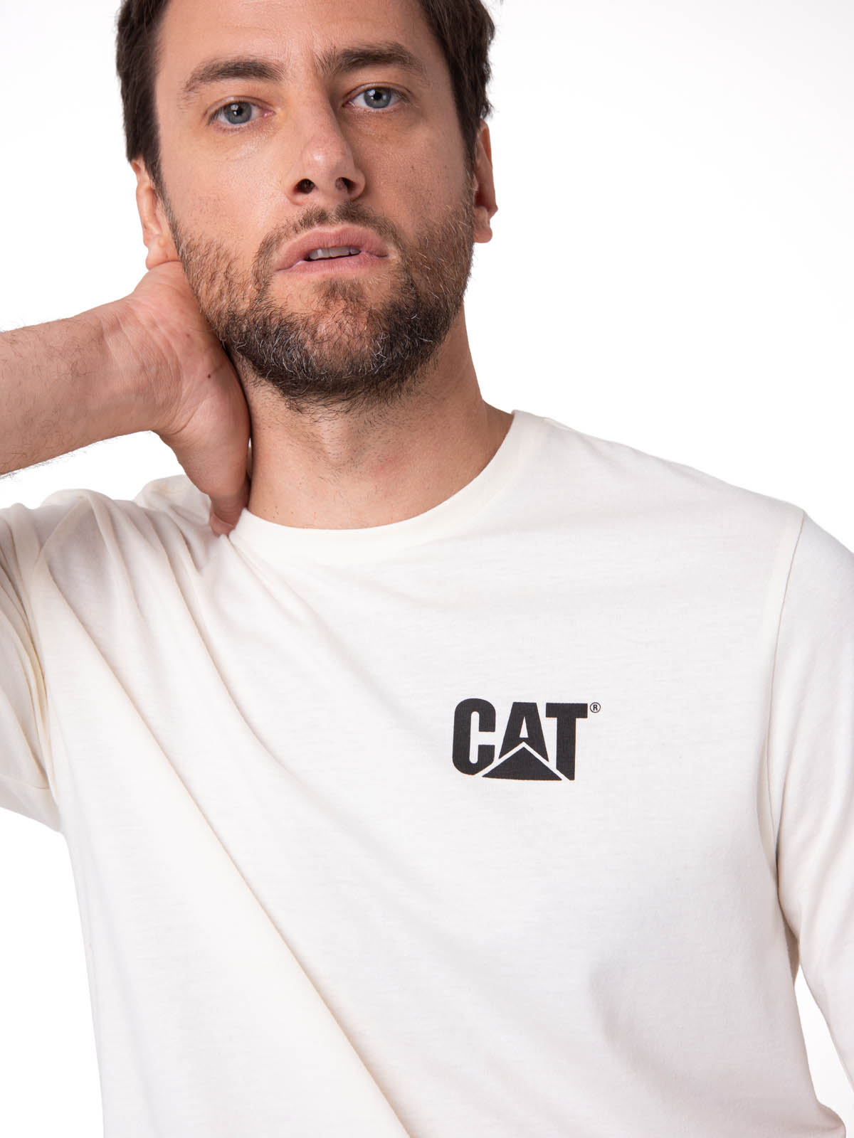 POLERA MANGA CORTA HOMBRE SALES AND SERVICE BLANCO CAT - 4